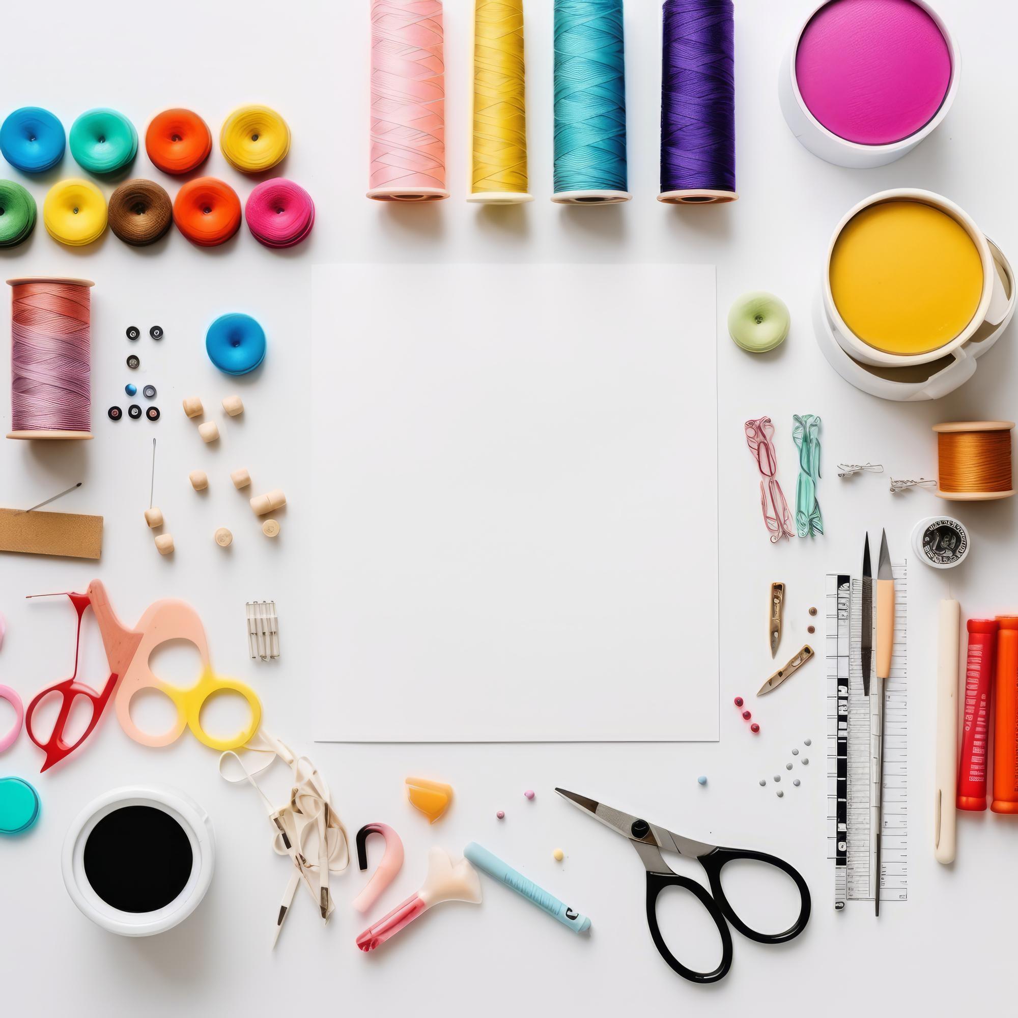 Set didattico e materiali per corso di ricamo